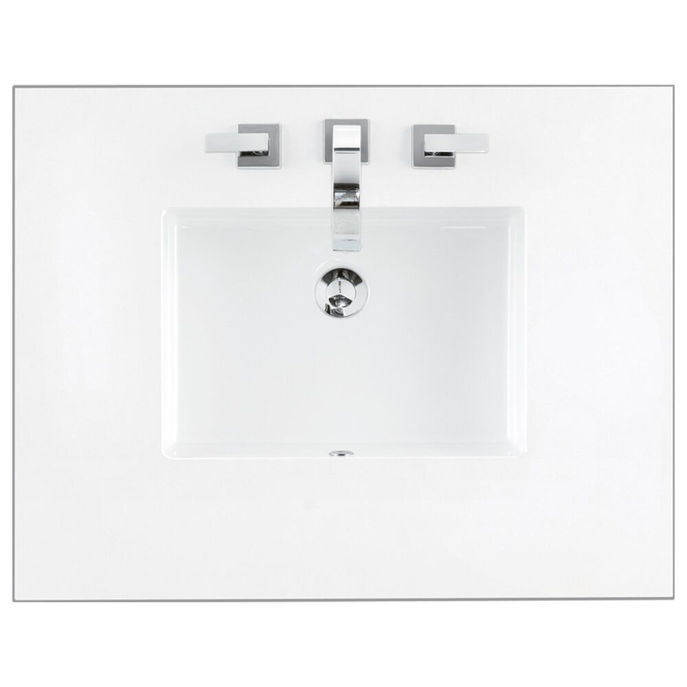 James Martin Vanities Chicago 30" Single Bathroom Vanity Cabinet in Walnut Whisper, , large