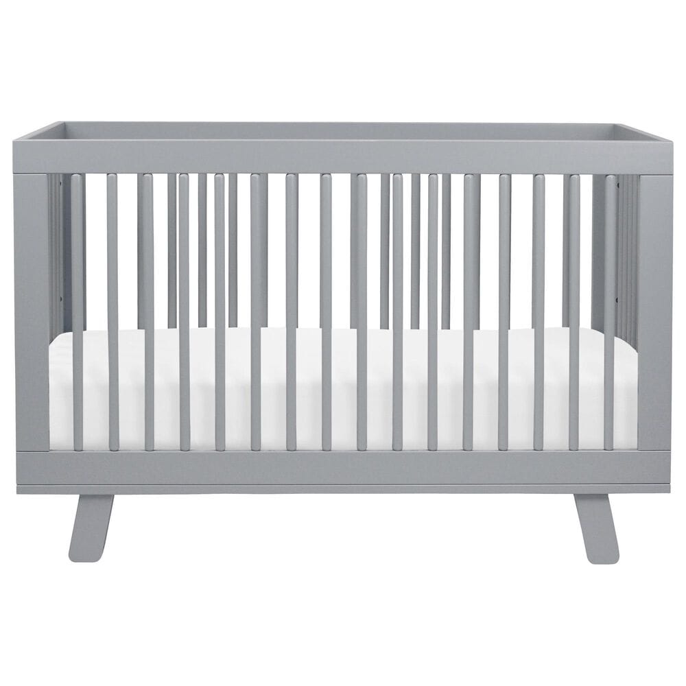 Babyletto Hudson Crib and 6 Drawer Double Dresser Set in Grey Shop NFM