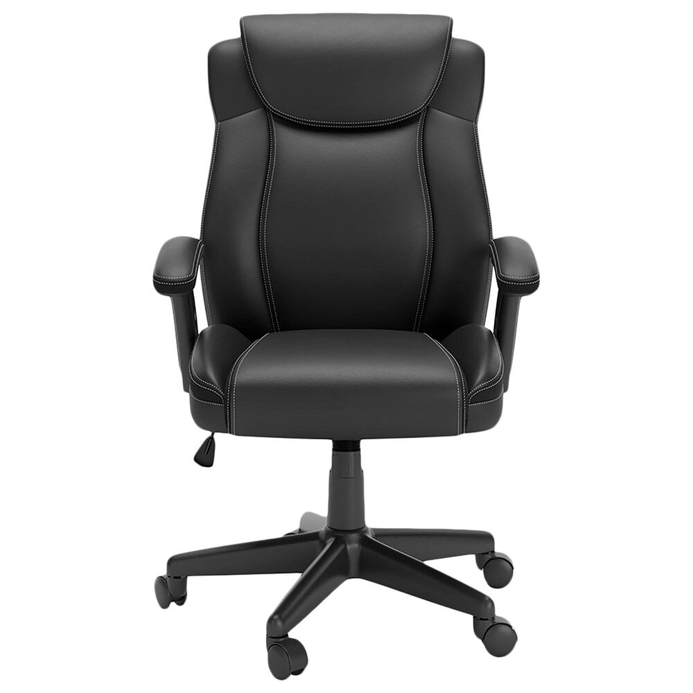Ashley Corbindale Swivel Desk Chair in Black, , large