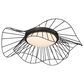Golden Lighting Elena 24" Flush Mount in Natural Black, , large