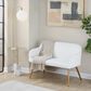 Lumisource Daniella Upholstered Bench in Gold, , large