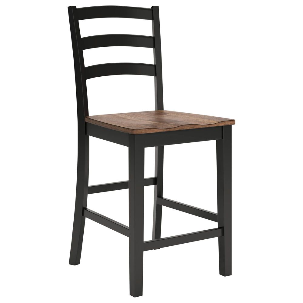 Ashley Wildenauer Counter Height Dining Table and 6 Counter Stools, , large