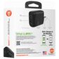 Hypercel SpeedBoost 25W PD Dual Output Wall Charger in Black, , large