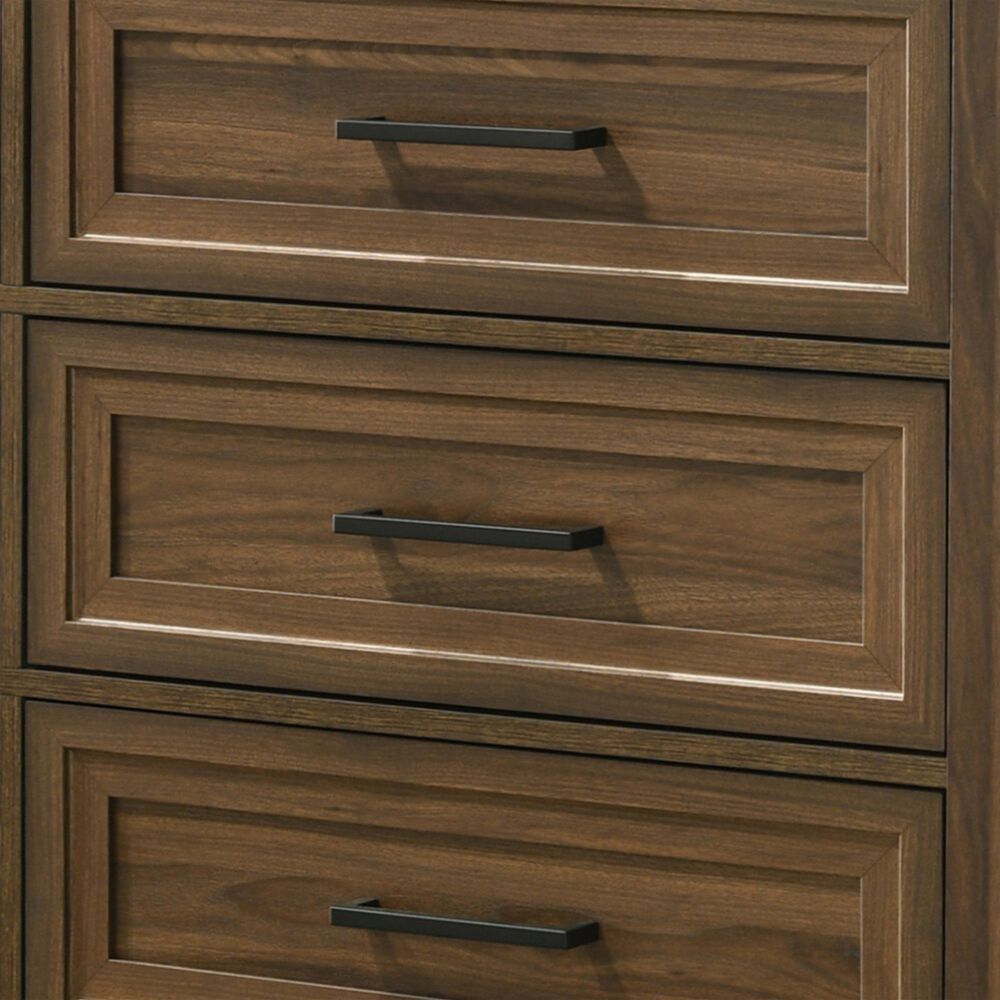 Crown Mark Lorraine 6 Drawer Dresser and Mirror in Brown, , large