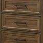 Crown Mark Lorraine 6 Drawer Dresser and Mirror in Brown, , large