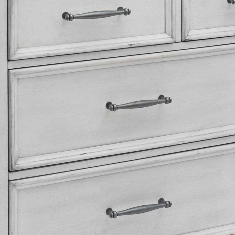 Ashley Kanwyn Dresser and Mirror in Distressed Whitewash, , large