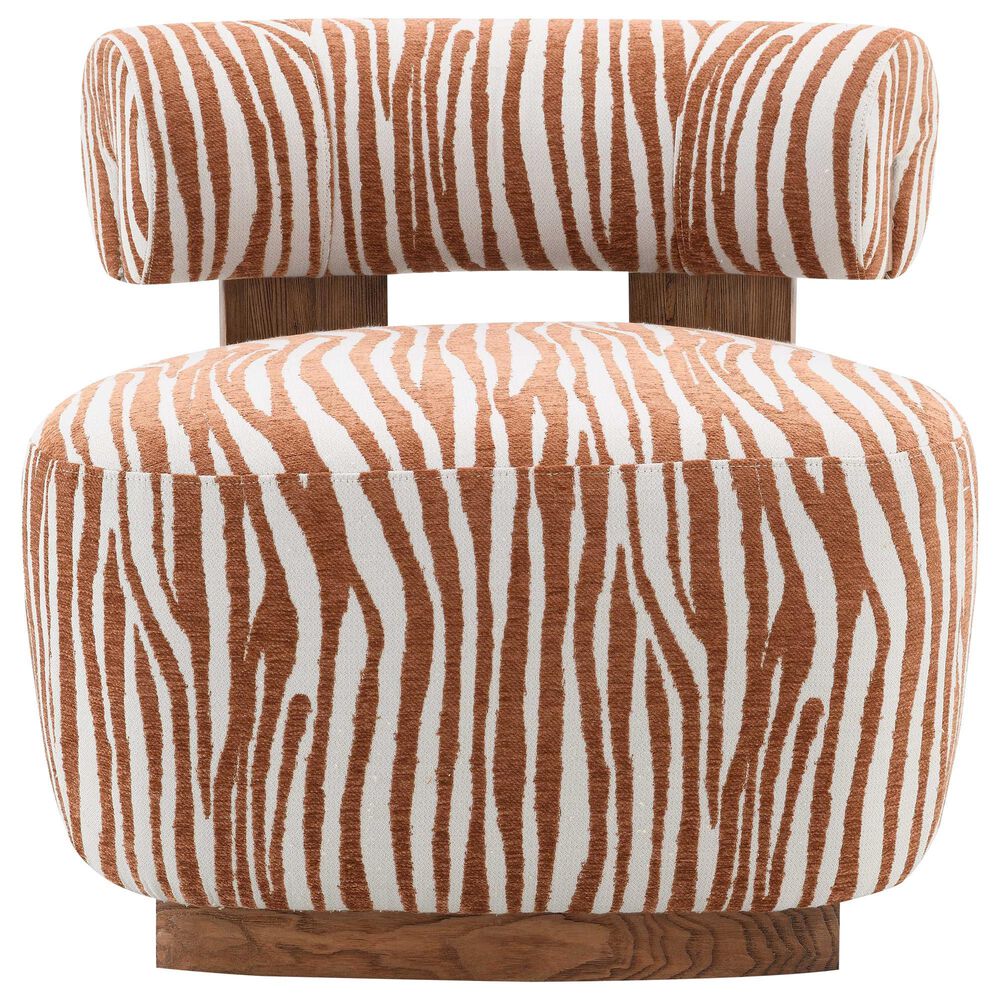 Furniture of America Orynt Accent Chair in Rustic Orange, , large