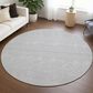 Dalyn Rug Company Soft Essentials Solid Silver 8" Round Area Rug, , large