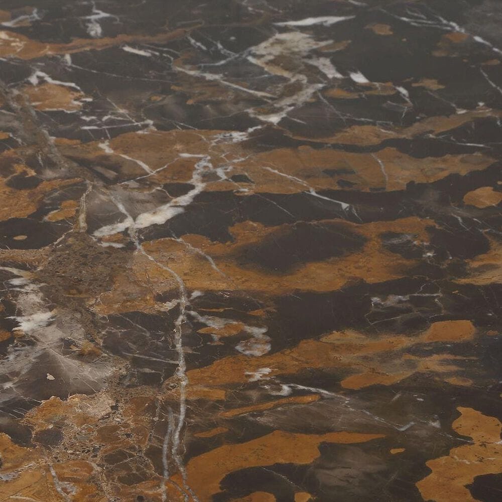 Uttermost Equilateral Dining Table in Michelangelo and Light Antique Brass - Table Only, , large