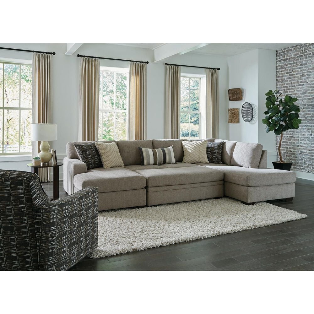 Northwestern Bri 2-Piece Sectional in Bri Pewter, , large