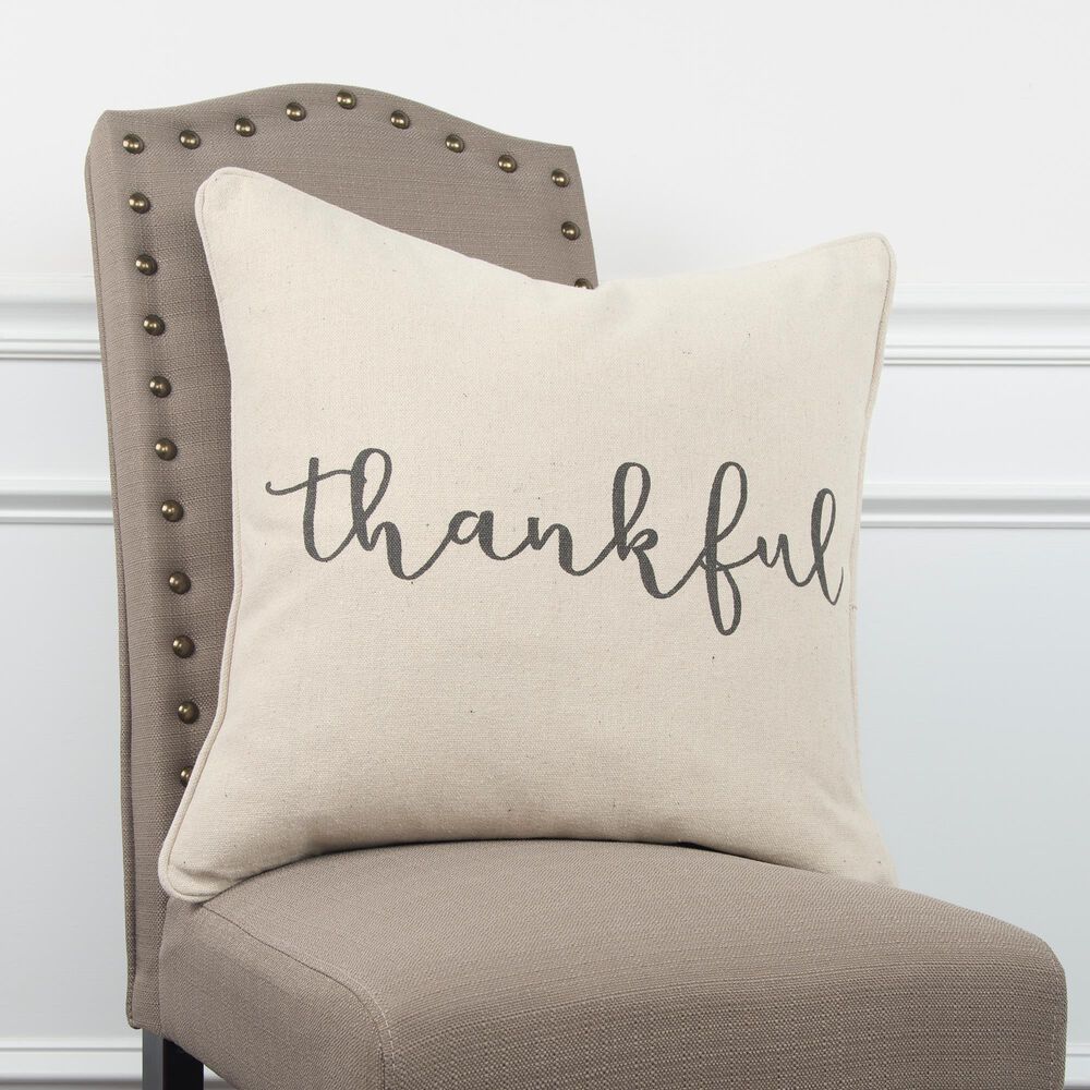 Rizzy Home Sentiment 20" Pillow Cover in Natural, , large