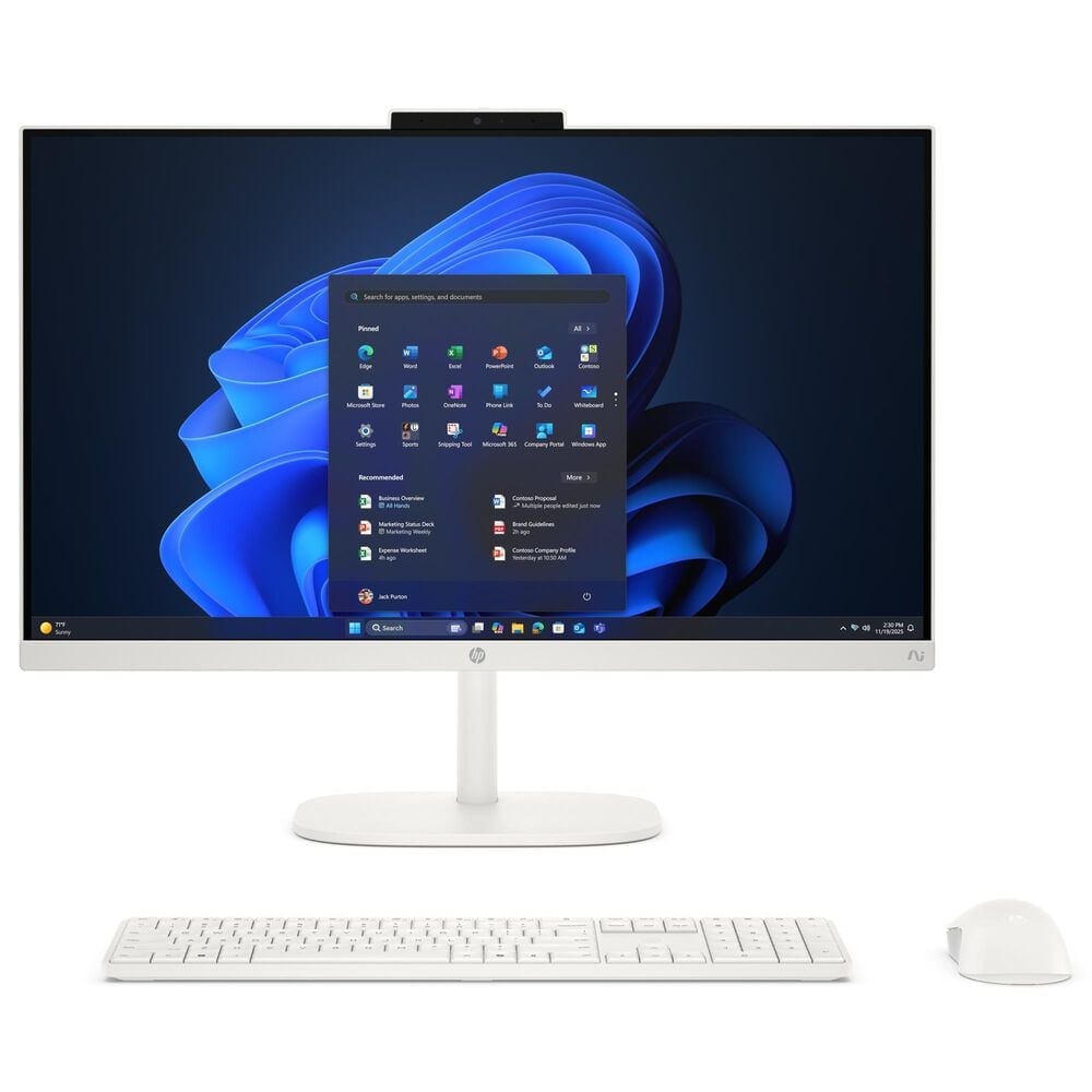 HP OmniStudio 23.8" All-In-One Desktop | AMD Ryzen AI 7 445 - 16GB RAM - AMD Radeon 840M Graphics - 512GB SSD in Cotton White, , large