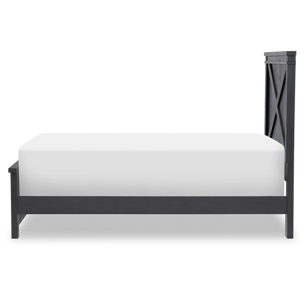 Legacy Classic Flatiron Twin Panel Bed with Trundle in Midnight, , large