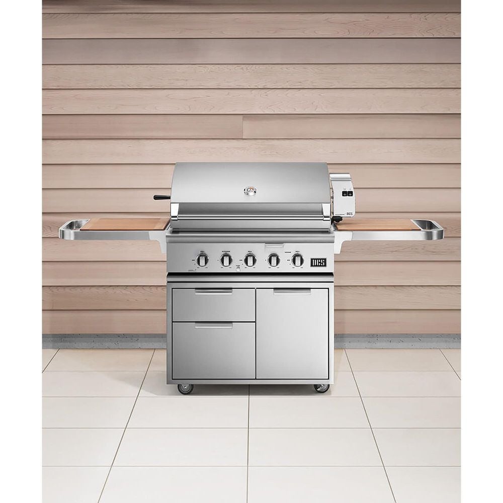 DCS 36&quot; Liquid Propane Gas Grill with Cart in Stainless Steel, , large