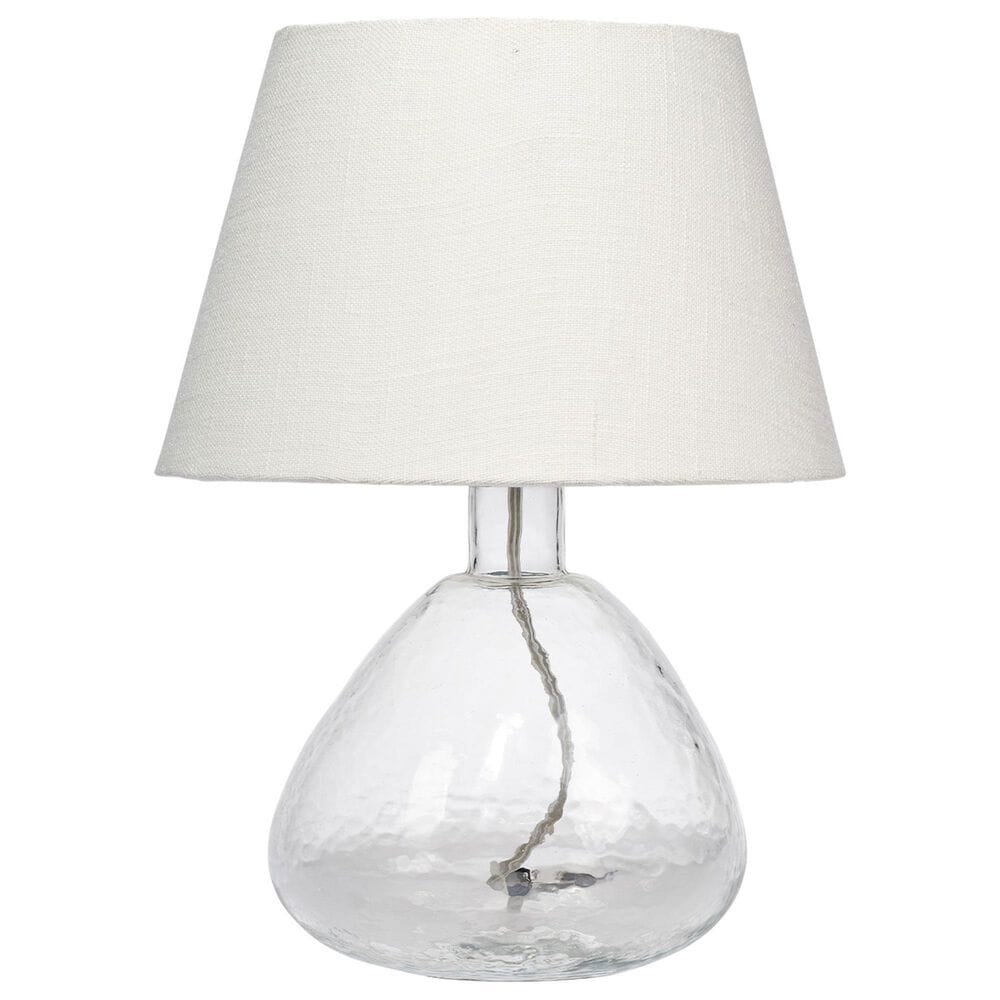 Jamie Young Flomar Blown Glass Table Lamp in Clear, , large