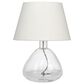 Jamie Young Flomar Blown Glass Table Lamp in Clear, , large