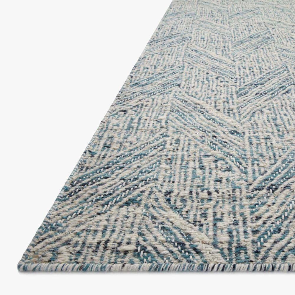 Loloi Raven 11&#39;6&quot; x 15&#39; Blue and Ivory Area Rug, , large