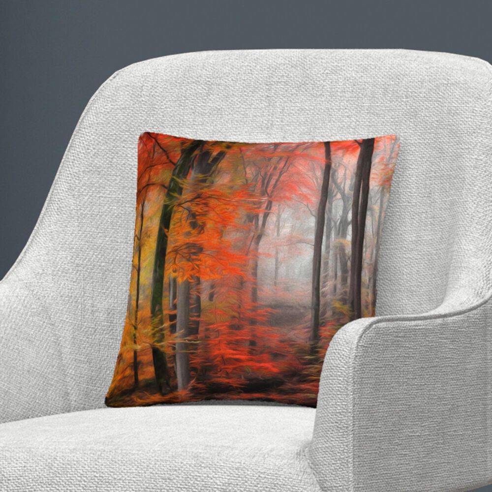 Timberlake Philippe Sainte-Laudy 'Wildly Red' 16 x 16 Decorative Throw Pillow, , large
