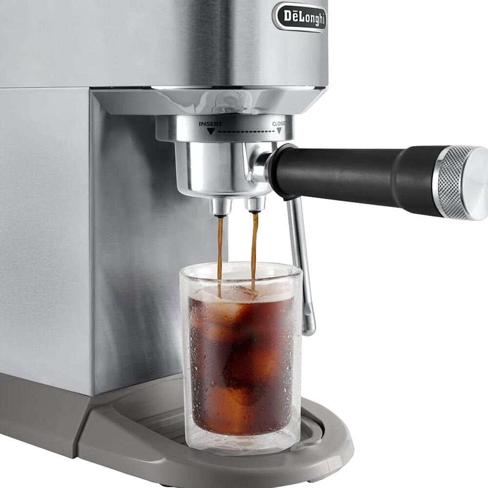DeLonghi Dedica Duo 35 Oz Espresso Machine with Cold Brew in Metal, , large