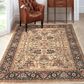 Amer Rugs Antiquity 10" x 14" Camel and Blue Area Rug, , large