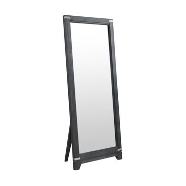 Hawthorne Furniture Laguna Floor Mirror in Weathered Steel Slate, , large