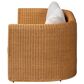 Baxton Studio Carina Stationary Sofa with Light Honey Rattan in Neutral, , large