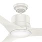 Hunter Piston 52" Outdoor Ceiling Fan with LED Light in Fresh White, , large