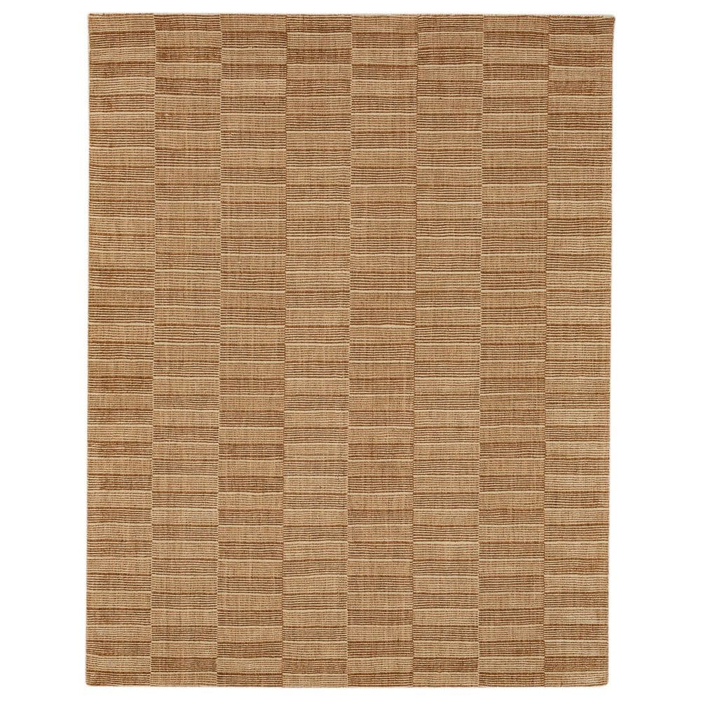 Karastan Broken Stripe 8" x 10" Sienna Area Rug, , large