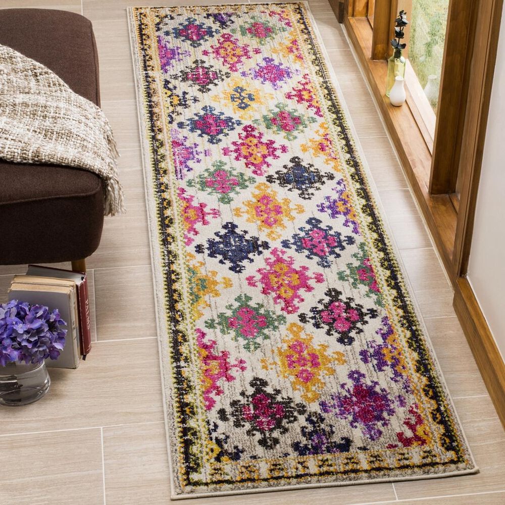 Safavieh Monaco MNC244A 2&#39;2&quot; x 8&#39; Multicolor Runner, , large