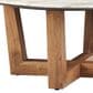 Slatehouse Wexler Round Cocktail Table in Brown and Gray, , large