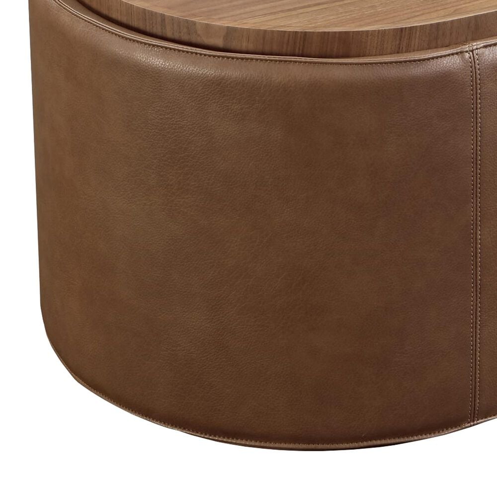 Urban Home Yeal Coffee Table in Medium Brown, , large