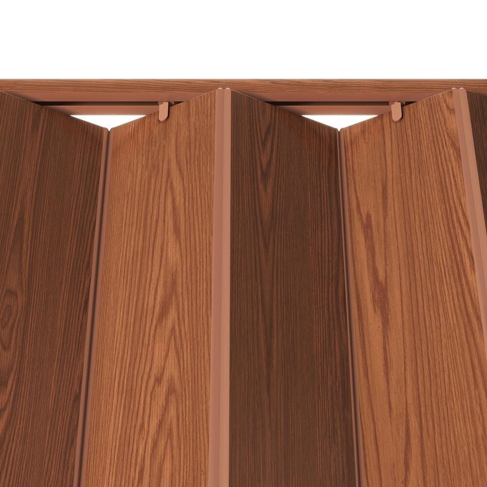 Rta Products Llc Studio 48&quot; PVC Foldable Accordion Doors in Walnut, , large