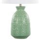 LumiSource Claudia Ceramic Table Lamp in Sage Green and Polished Nickel (Set of 2), , large