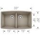 Blanco Performa 33" Equal Double Bowl Kitchen Sink in Truffle, , large
