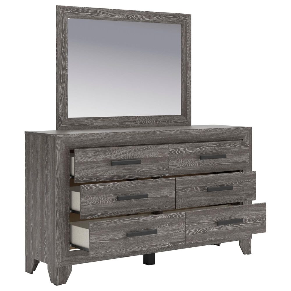 Ashley Sylveri 4-Piece King Bedroom Set in Gray Laminate, , large
