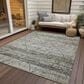 Dalyn Rug Company Portico PO1 Pewter 8" x 10" Area Rug, , large