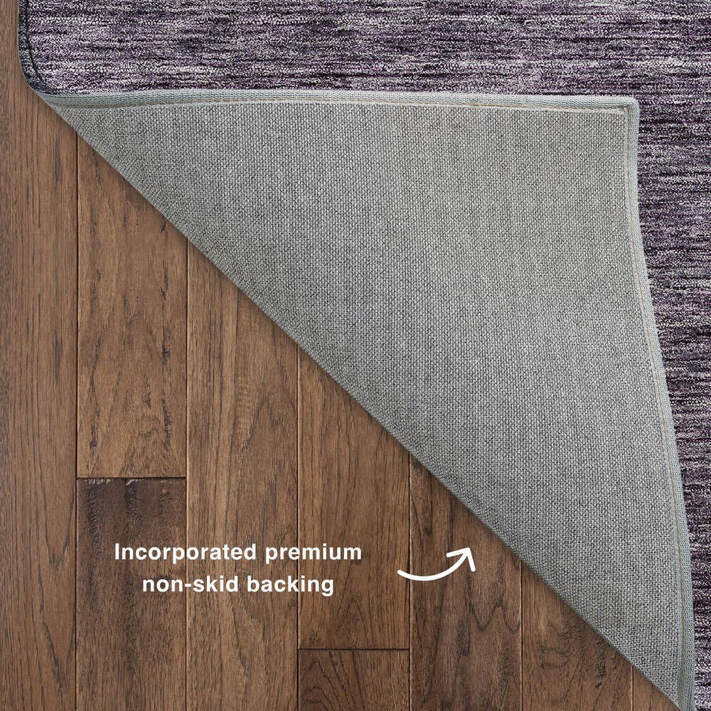 Dalyn Rug Company Soft Essentials Solid Plum 3' x 5' Indoor/Outdoor Area Rug, , large