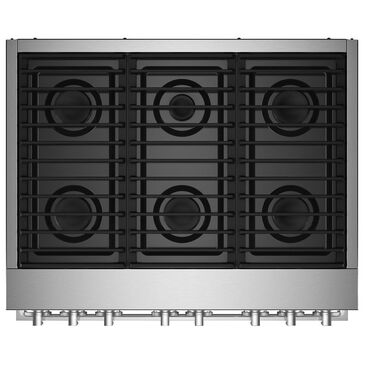 Jenn-Air Noir 36" Dual-Fuel Professional Range in Stainless Steel, , large