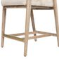 Jennifer Taylor Home Arizona 25.5" Counter Stool with Creme White Cushion in Natural Light Brown, , large