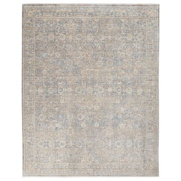 Nourison Lustrous Weave LUW01 10" x 13"4" Ivory and Blue Area Rug, , large