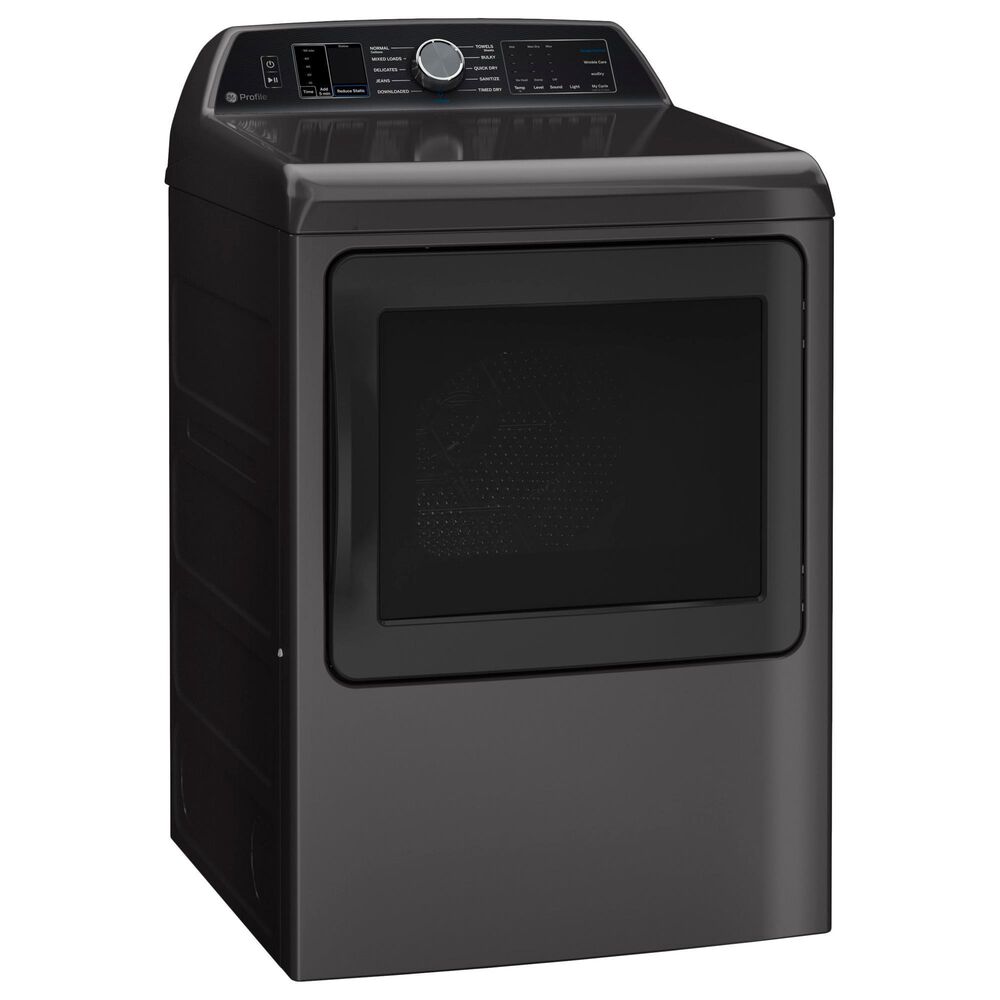 GE Profile 7.4 Cu. Ft. Smart Electric Dryer with Sanitize Cycle and Sensor Dry in Diamond Gray, , large