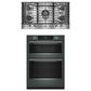 KitchenAid 2-Piece Kitchen Package with Juniper 30" Smart Combination Wall Oven and Stainless Steel 36" Gas Cooktop, , large