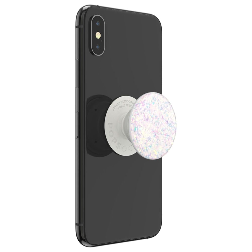 PopSockets PopGrip Premium Swappable Device Stand and Grip - Iridescent Confetti White, , large