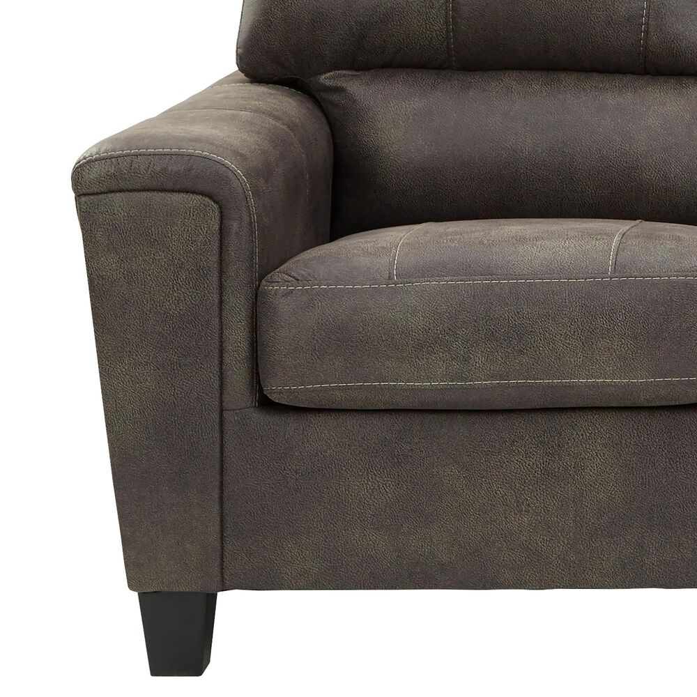 Signature Design by Ashley Navi Stationary Sofa in Smoke, , large