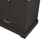 Lexora Home Dukes 80" Double Bathroom Vanity in Espresso with 2 cm White Carrara Marble Top and Rectangular Sinks, , large