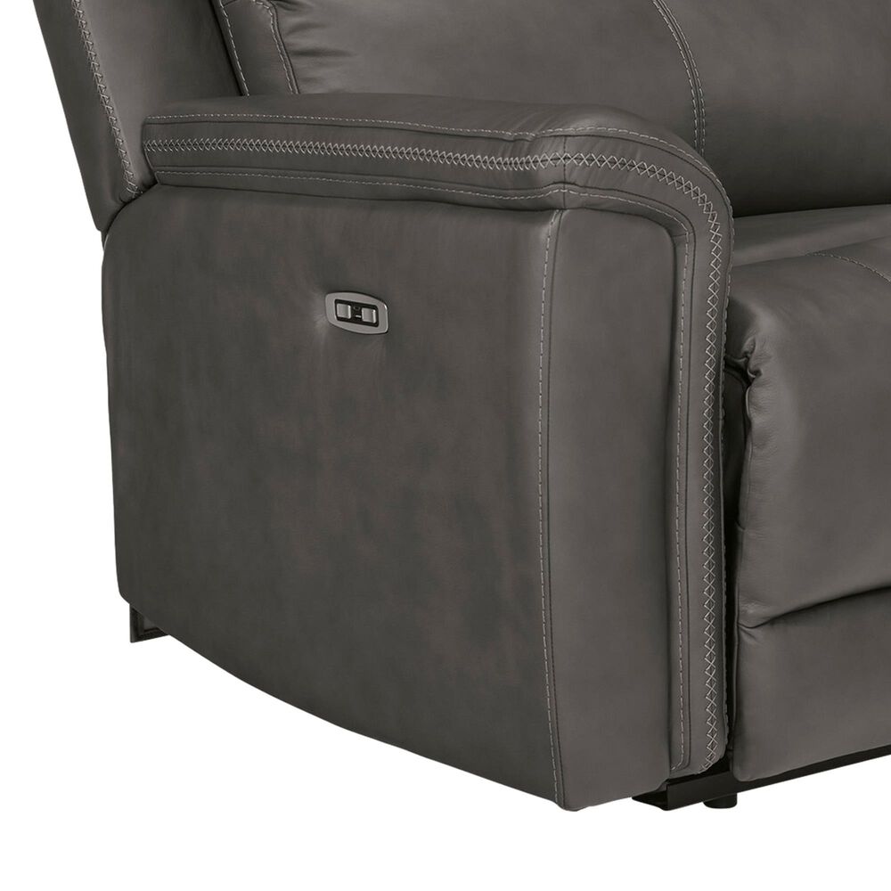 Ashley 7-Piece Power Symmetrical Console Reclining Sectional with Armless Chairs in Anchor, , large