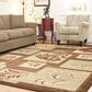 Safavieh Lyndhurst LNH554 8"9" x 12" Brown and Multicolor Area Rug, , large