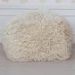 Teak Interiors Meadow Square Pouf in Cream, , large