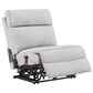 Ashley Social Pointe 5-Piece Power Symmetrical Reclining Sectional in Pearl and Ash, , large