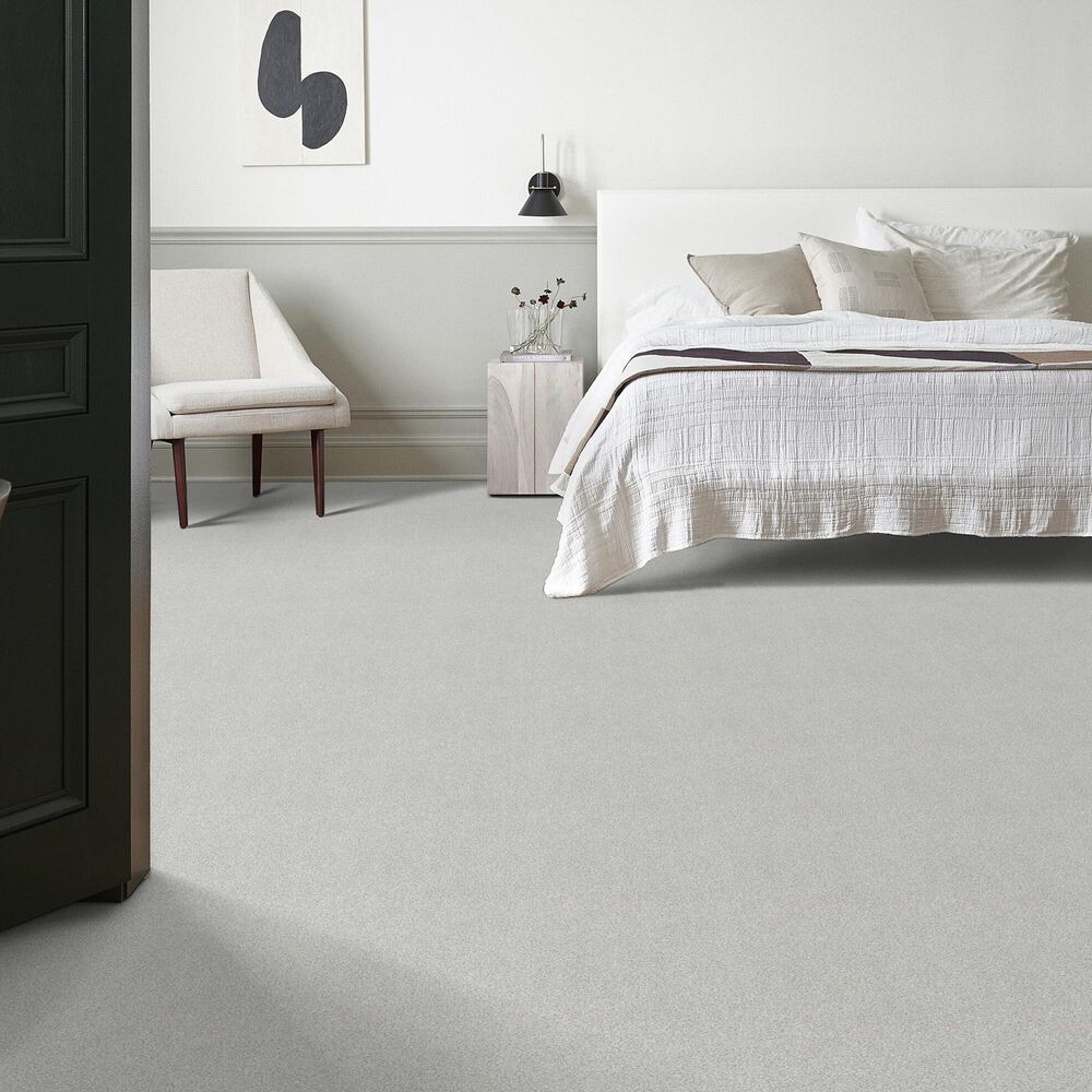 Shaw Tonal Comfort Blue Carpet in Bay Waves, , large